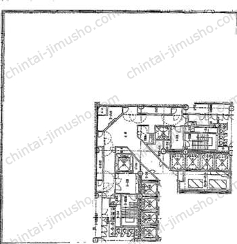 日土地西新宿ビル19階の間取図