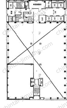 新宿三井ビルディング二号館12階の間取図