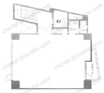落合原宿ビル8階の間取図