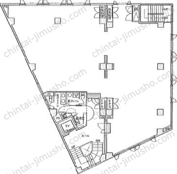 宝町TATSUMIビル4階の間取図