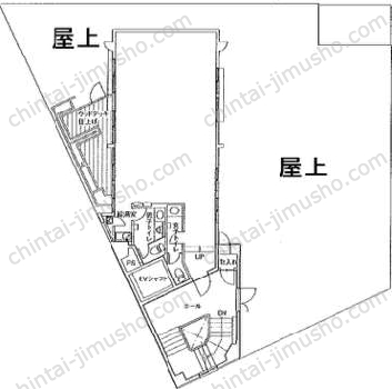 宝町TATSUMIビル9階の間取図