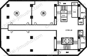 新橋駅前ビル2号館の間取図