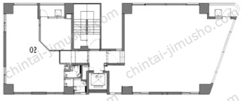 合人社東京秋葉原ビル3Fの間取図