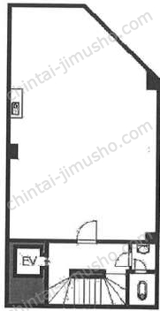第一岡村ビルB1階の間取図