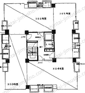 コイトビルの間取図