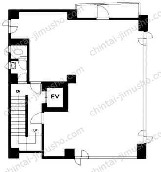 白鳳堂ビル2Fの間取図
