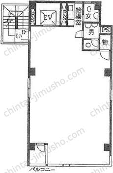 ONODERA BLD／小野寺ビル2階の間取図
