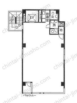 ONODERA BLD／小野寺ビル4階の間取図