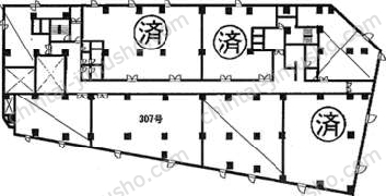 江戸川橋ビルの間取図