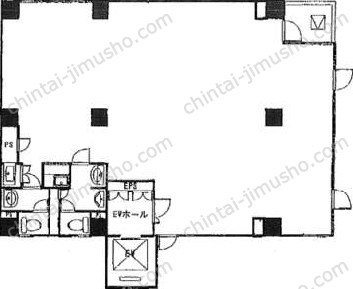 第一登茂ビル2階の間取図