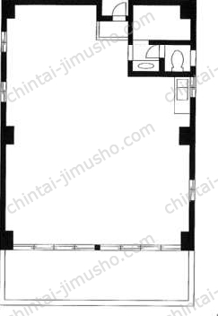 元赤坂マンション6階の間取図