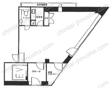 アイピー第一ビル9階の間取図