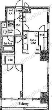 VORT銀座residenceの間取図