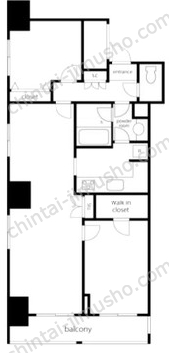 VORT銀座residence11Fの間取図