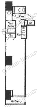 VORT銀座residenceの間取図