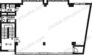 麻布新和ビル3階の間取図