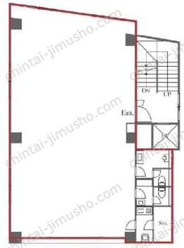 三浜ビル3階の間取図