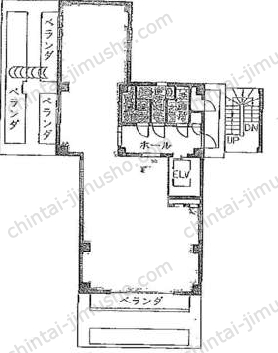 人形町双葉ビル9階の間取図