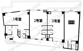 第三叶ビルの間取図