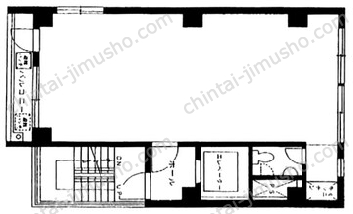 宮崎ビル5階の間取図