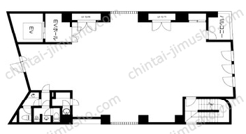 DS新宿ビル3階の間取図