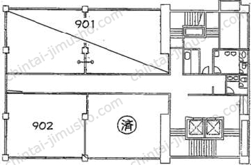 新橋駅前ビル2号館の間取図