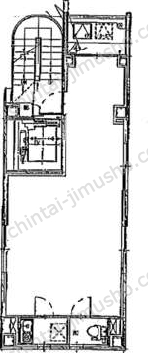 ル・グラシエルBLDG.102階の間取図