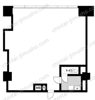 日東ビル8階の間取図
