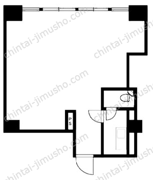 日東ビル9階の間取図