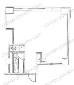 日東ビル9階の間取図