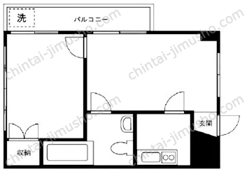 トキワマンションの間取図