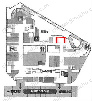新宿センタービル／+OURS新宿の間取図