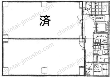 池袋西口スカイビル6階の間取図
