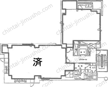 ルート西池袋ビル5階の間取図