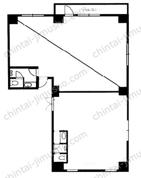 新宿エステートビル9階の間取図