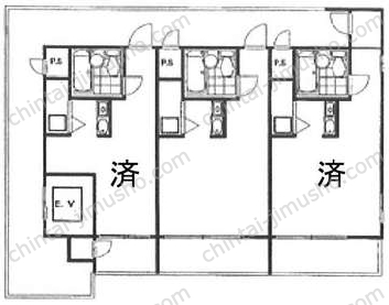 五反田キャラリハイム3階の間取図