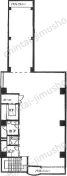 THE FORME GINZA3階の間取図