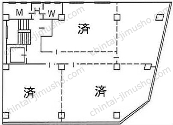 井門銀座一丁目ビルの間取図