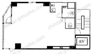 玉屋ビル6Fの間取図