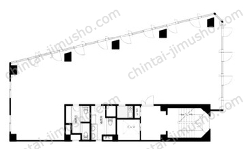 OSHIMA BLDG.5階の間取図