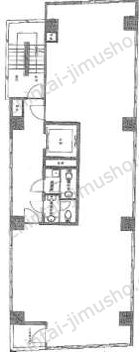 RIPL9／THE HUB 田町三田2階の間取図