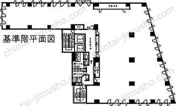 いちご東五反田ビル／プレミアムオフィス五反田9階の間取図