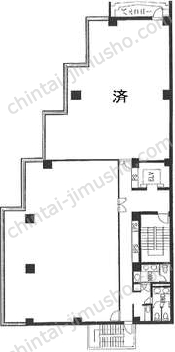 山水ビルの間取図