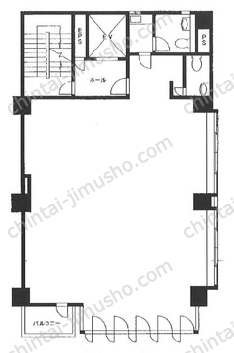 人形町藤和ビル4階の間取図