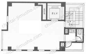 高輪OSビル4階の間取図
