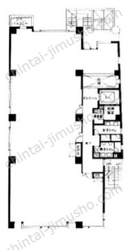 ACN小石川スクエア2階の間取図