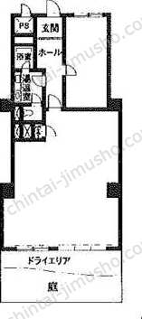 平河マンション1階の間取図