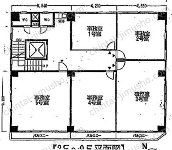 山京ビル本館の間取図