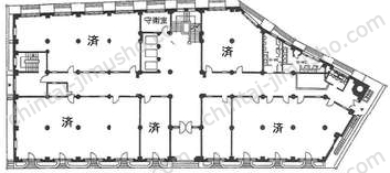 日証館の間取図