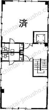 小山第二ビル5階の間取図